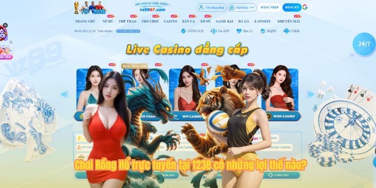 Chơi Rồng Hổ trực tuyến tại 123B có những lợi thế nào?